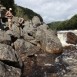 2009-14-10-Norwegen-Mandalselva-Haugefossen Ansicht 5 Der Stein im Fossen ist hier gut zu erkenen