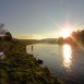 10-2011-Schottland-Dee-Sonnenaufgang am Fluss Village Pool bei Sonnenaufgang